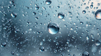 Realistic water drops. drops, condensation on the window, transparent water drop. Abstract water drops, bubbles on white background, digital liquid design, Stock royalty free