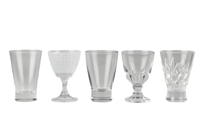 Variety of Clear Shot Glasses