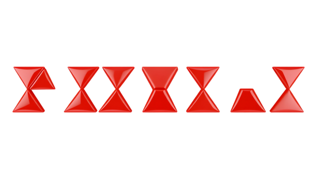 Hourglass Collection Time and Measurement Symbols