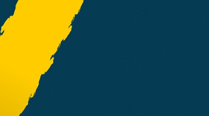 Bold Abstract Background with Yellow Brush Stroke. Modern Grunge Design in Blue and Yellow. Ideal for Sports, Creative Projects, and Urban Art Concepts