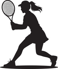 Tennis Player Silhouette Vector &ndash; Sports Design Collection

Tennis Racket and Ball Vector Bundle &ndash; Athlete Action Silhouettes

Tennis Silhouette Vector Set &ndash; Sport Icon and Logo Design