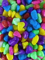 Natural Pebbles, Colorful Stones, Decor, Rounded Fraction, Texture, Exclusive Background
