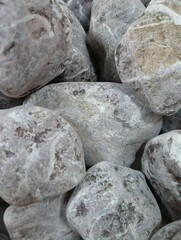 Stones, Marble Pebbles, Natural Light Brown Colors, Rounded Fraction, Luxury Background, Texture

