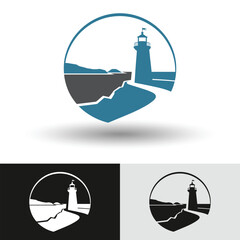 Fototapeta premium West Coast Lighthouse Logo