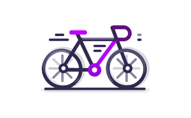 Bicycle illustration graphic design element