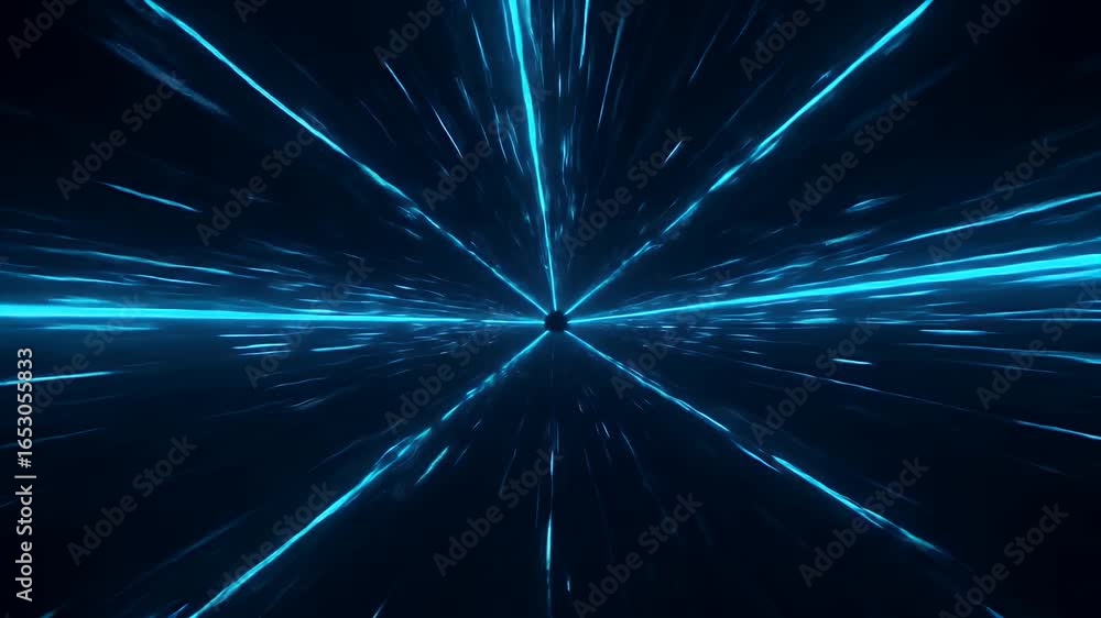 Poster hyperspace jump: a dynamic tunnel of light speed travel animation