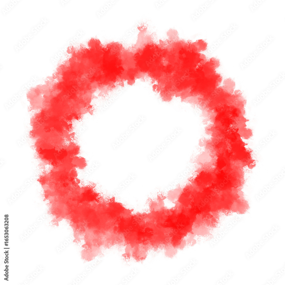 Poster fiery red smoke ring on transparent background a dynamic and intense visual element for adding drama