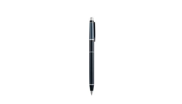 Elegant Fountain Pen Isolated on Transparent Background