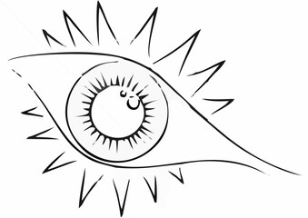 Eye sketch Vector.eps