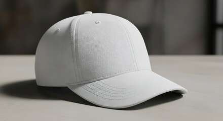 Blank White Baseball Cap Mockup