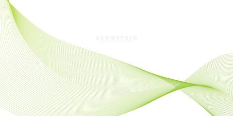 Abstract Smooth stylish abstract green wave background.vector illustration,website