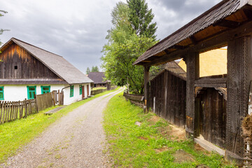 Fototapeta premium Maramures Village Museum – Traditional Wooden Architecture of Romania