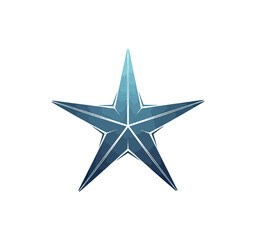 Obraz premium Abstract blue star graphic design