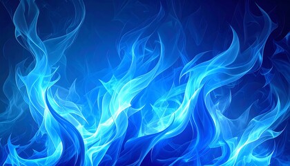 Fototapeta premium Abstract blue flames background