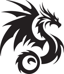 Obraz premium black dragon tattoo