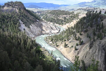 Yellowstone River and Grand Canyon of the Yellowstone.