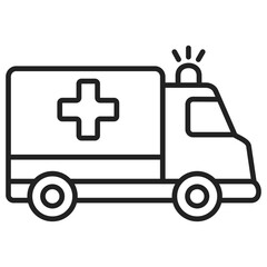 Ambulance Outline Icon