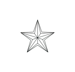 Fototapeta premium Geometric star design illustration