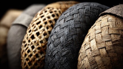 Obraz premium Woven Baskets Close-Up