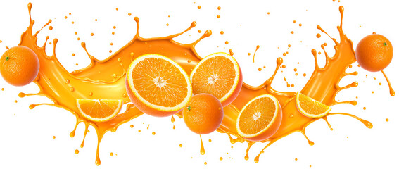 orange splash background