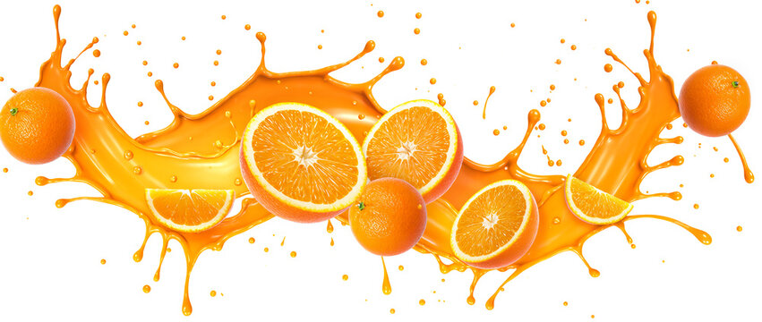 orange splash background