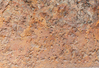 A backdrop for a design made from a damaged wall. A large shot of an old, abandoned brick wall.