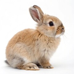 rabbit on white background