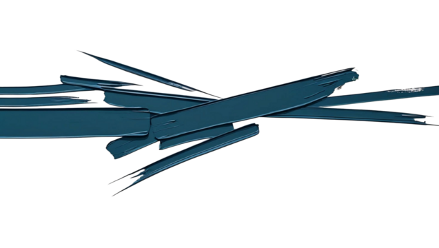 Teal layered brush strokes in a dynamic stack. Cool abstract header for tech visuals, covers, and contemporary compositions.