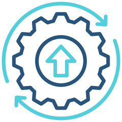 Optimization Outline Color Icon