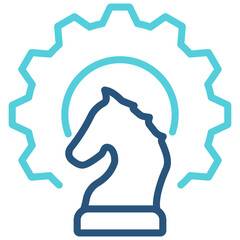 Strategy Outline Color Icon
