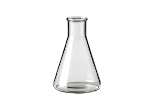Clear glass conical flask (1)