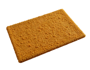 Golden Brown Door Mat Textured Welcome