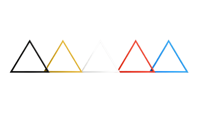 Interlocking Triangles Geometric Forms and Color Play