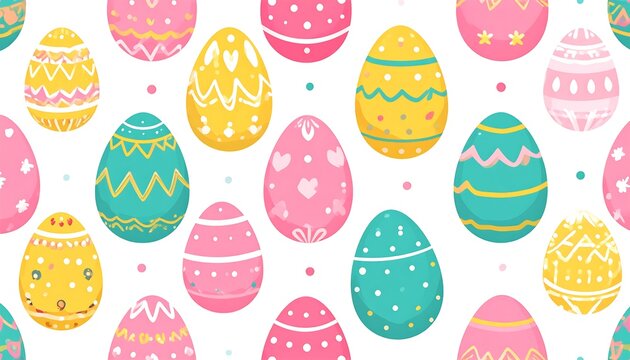 Colorful Easter egg pattern