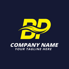 BP Logo with Wave Accent for Company Branding