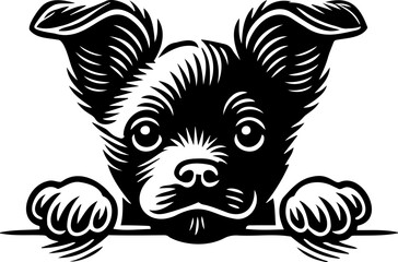 Peeking dog bundle Animal Dog silhouette 