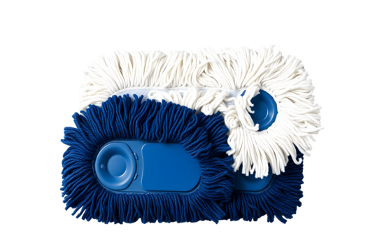 Blue and White Mop Heads