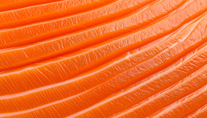 Macro View of Fresh Salmon Fillet Texture for Culinary and Dietary Visuals, Detailed Salmon Meat Structure for Food Photography and Menu Design