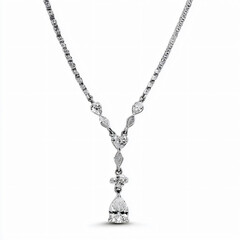 Elegant Diamond Pendant Necklace Fashion Silver Jewelry Stylish Accessories Sparkle Bridal Gift Luxurious Statement Timeless Chic Design Glamorous High-End Beautiful Modern Gemstone Luster