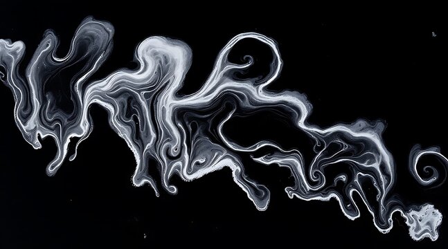abstract fluid art with swirling smokelike patterns and dynamic motion on black background