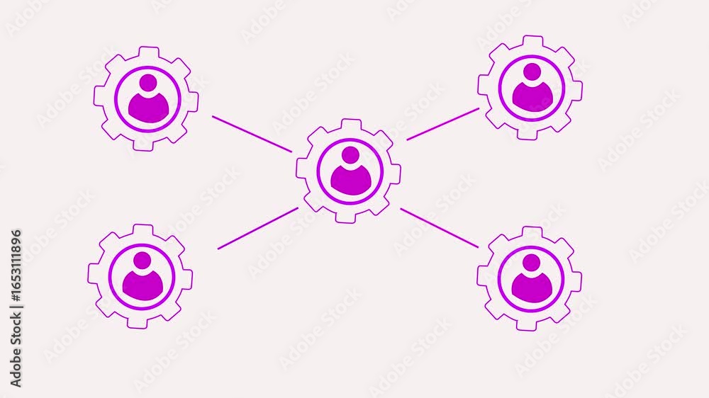 Poster man settings icon isolated on black background. user setting. profile setting .concept of business w