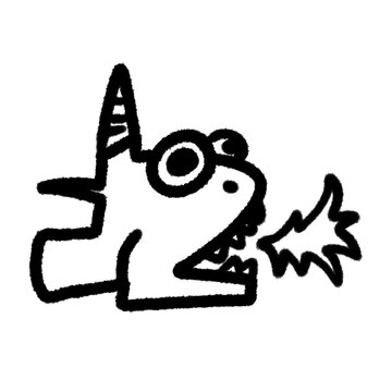 drogon png outline, cute cartoon handdraw clipart kids doodle element hand drawn doodle, handwriting clipart, kawaii kids drawing, funny character, childlike sketch, handwritten words,