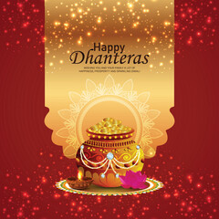 Happy dhanteras celebration background