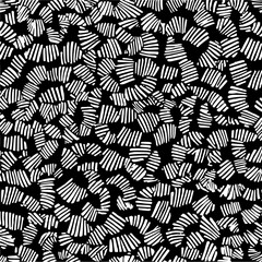 Monochrome background featuring a dense arrangement of white dashes on a black backdrop pattern design