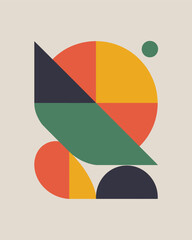 Vector illustration of a financial growth chart with the flags of Brazil and South Africa