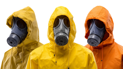 People in protective suits and masks