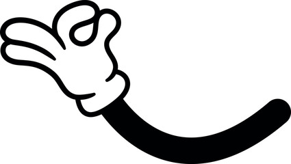 Comic animation hand meditative gesture