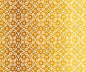 Golden Islamic Geometric Pattern Background