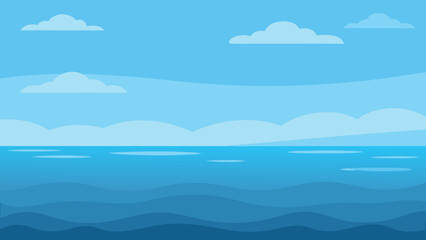 Observe a Serene Ocean View with Subtle Ripples on the Water