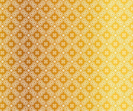 Golden Islamic Geometric Pattern Background